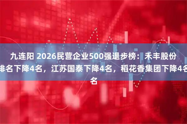 九连阳 2026民营企业500强退步榜:禾丰股份排名下降4名,江苏国泰下降4名,稻花香集团下降4名